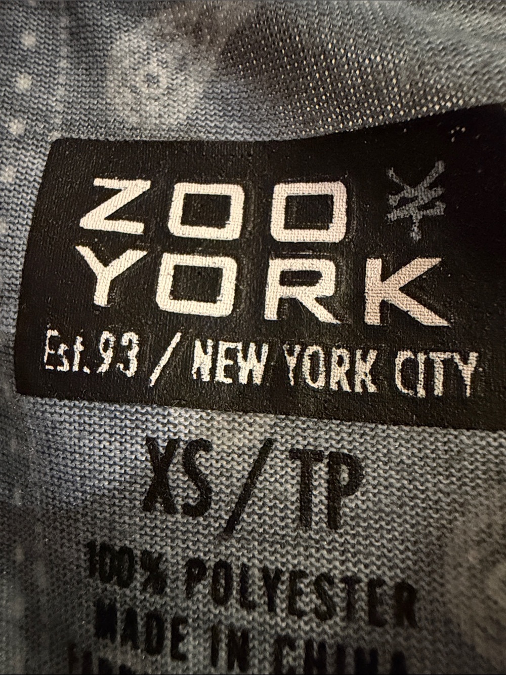 Zoo York Kids Black Tee with Pink & Blue Tie-Dye Bandana Print - Picture 2 of 5